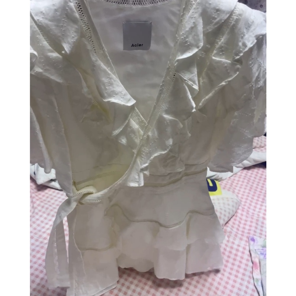 Acler Ivory Wrap Dress - Picture 2 of 3